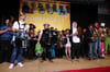  Die Akteure des Musikvereins „Rota“ bei ihrem Auftritt in vielen Varianten.