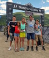  Zufrieden nach einem erfolgreichen Lauf in den Rocky Mountains: Monica Carl von der LG Welfen mit ihren Kindern Niklas (links), Vanessa und Robin (rechts) sowie ihrem Mann Christian Carl.