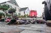 Garage brennt: 40-Jährige ins Krankenhaus eingeliefert