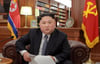  Neujahrsansprache im nordkoreanischen Fernsehen: Kim Jong-un möchte gerne erneut mit US-Präsident Donald Trump zusammenkommen.