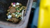  Lebensmittel in einer Bio-Mülltonne: Der Landkreis will, dass mehr Haushalte diesen zusätzlichen Abfalleimer bestellen.