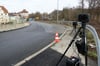  Die Stadt Biberach hat am Mittwoch eine Radarfalle auf der gesperrten Brücke aufgebaut.