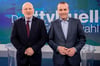  Die Spitzenkandidaten zur Europawahl: Frans Timmermans (links, Sozialdemokraten) und Manfred Weber (Europäische Volkspartei).