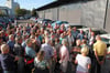 Über 100 Besucher konnte OB Thilo Rentschler auf dem Parkplatz des neuen Safe Motodroms Aalen begrüßen. 
