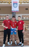  Die Ringer Filip Iljev, Andrija Ivanovic und Antonio Milazzo (von links) schlugen sich bei den serbischen Meisterschaften achtbar.