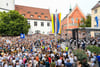 Antrommeln auf dem Marienplatz: Das Rutenfest 2018 ist eröffnet. Im Bild die Rutentrommler, die als erste Gruppe spielen durften.