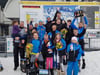 
Freuen sich über ihre Leistung: die Skifahrer aus Lindau.
