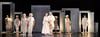 
Ein reduziertes Bühnenbild aus verschiedenen Türen mit Rokokoverzierungen: Das ist Mozarts „Le Nozze de Figaro“ im Vorarlberger Landestheater.
