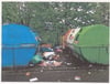 Tatort Container-Standort Eschlestraße: Viele Anwohner entsorgen hier anstelle von Wertstoffen auch ihren Haus- und Sperrmüll und dieser Umstand bringt Bürger auf die Palme, die ihren Restmüll in die eigene Mülltonne geben.