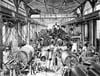  Montagehalle der Maschinenfabrik Escher-Wyss: 1859 gründete der Schweizer Unternehmer Hans Caspar Escher eine Niederlassung seiner mechanischen Spinnerei in Ravensburg. Es war der Ausgangspunkt für die Industrialisierung in Oberschwaben.