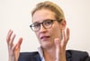  Wäre mit einem Ergebnis von neun Prozent „sehr, sehr zufrieden“: Alice Weidel, Spitzenkandidatin der AfD für die Bundestagswahl 2017.