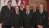 Wiedergewählte und beförderte Mitglieder der Freiwilligen Feuerwehr Orsenhausen: (von links) Kommandant Miguel Santos, Gerhard Haid, Florian Mayer, Martin Schoch, Roland Kohn und Martin Grimm.