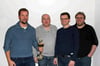 Freuen sich in Bad Waldsee über den dritten Pokalsieg in Folge: (von links) Oliver Weiß, Rainer Birkenmaier, André Fischer und Bernhard Sinz von der TG Biberach I.