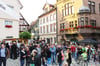 Rund um das Meßkircher Rathaus spielt sich der größte Teil des Stadtfestes ab.