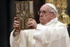 
ARCHIV - Papst Franziskus denkt an eine gemeinsame Kommunion. 

