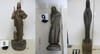 
Die Polizei sucht Personen, die Angaben machen können zur Herkunft dieser drei Bronzestatuen, die Isnyer Beamte in einem Diebeslager sicherstellen konnten.
