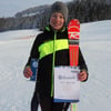 Nico Offenwanger als Sieger des Slalomwettbewerbs in Riefensberg.
