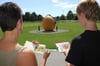 
Beim „Sommer im Park“ können Besucher unter anderem künstlerisch aktiv werden und Gegenstände zeichnen. 
