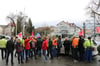 
Bei den Trossinger Stadtwerken streikten am Dienstag Mitarbeiter.
