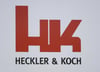 
 Das Firmenlogo des Waffenherstellers Heckler & Koch.
