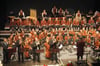 
Das „Tromposi“ Posaunenquartett musiziert zusammen mit der Stadtkapelle Wangen die Uraufführung des Stücks „Alba Porteña“ von Manfred Honetschläger
