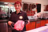 
Gerlinde Baumgärtner ist die erste Fleischsommelière Baden-Württembergs und arbeitet in der Landmetzgerei Eberle in Horgenzell. 
