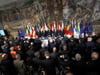 Einig wie selten zeigt sich die EU beim 60. Jahrestag der Römischen Verträge. Hier EU-Kommissionspräsident Jean-Claude Juncker (l-r), EU-Parlamentspräsident Antonio Tajani, Italiens Ministerpräsident 