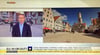 
Der Biberacher Marktplatz wurde vom britischen Fernsehsender Sky News prominent ins Bild gesetzt.

