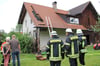 Feuerwehr rückt zu Brand in Oberlangnau aus