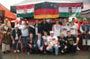 Auf dem Tuttlinger Stadtfest präsentierte sich der ungarische Verein trotz Regens mit eigenem Stand und in landestypischer Tracht.
