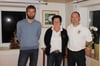Die Vorstandsmitglieder des Fanclubs „Pascal Wehrlein“ in Worndorf(von links): Jens Hagen, Claudia Möll und Jürgen Boos wurden in der Wahlhandlung bestätigt.