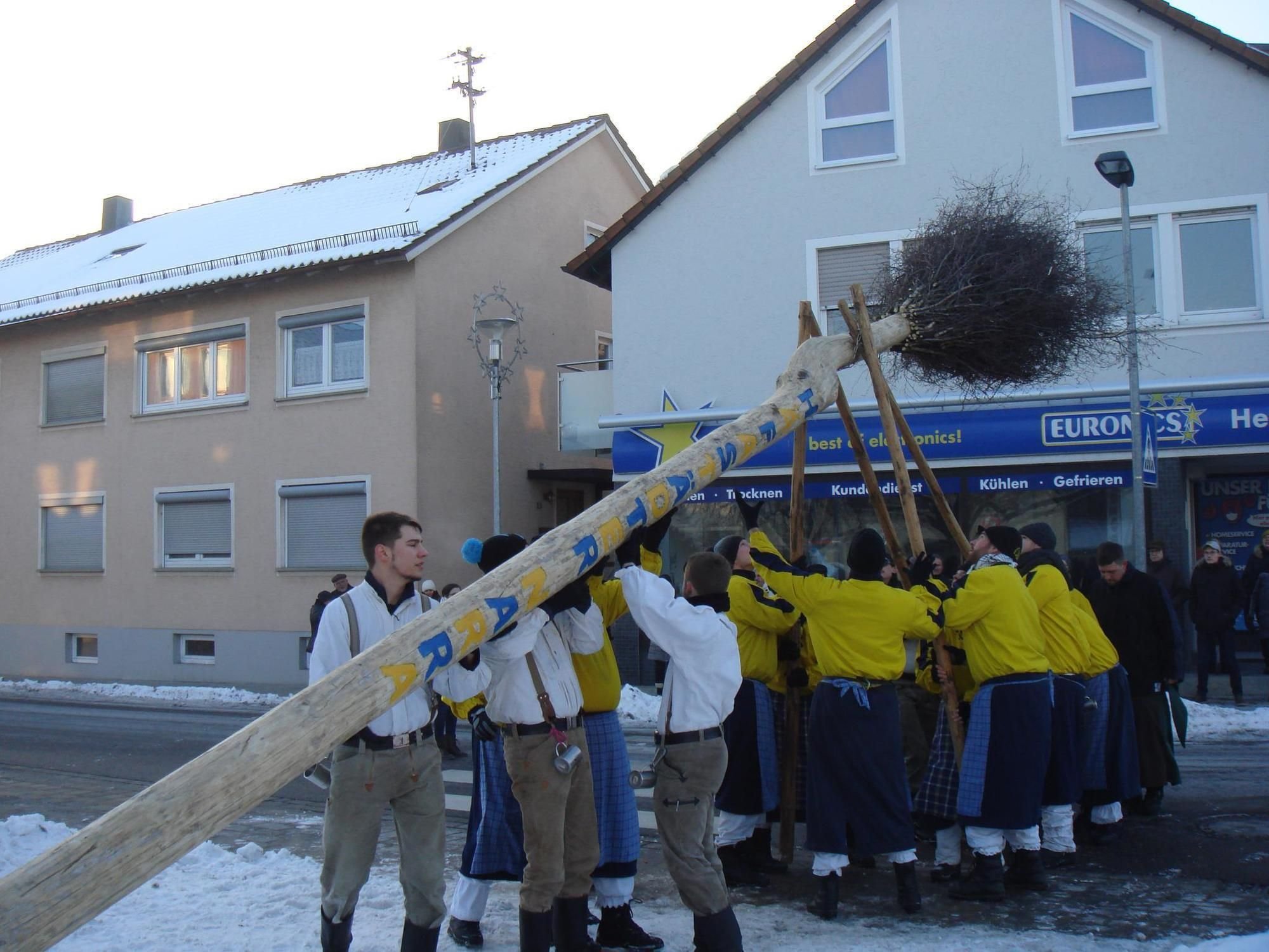 Der Narrenbaum in Ebnat steht