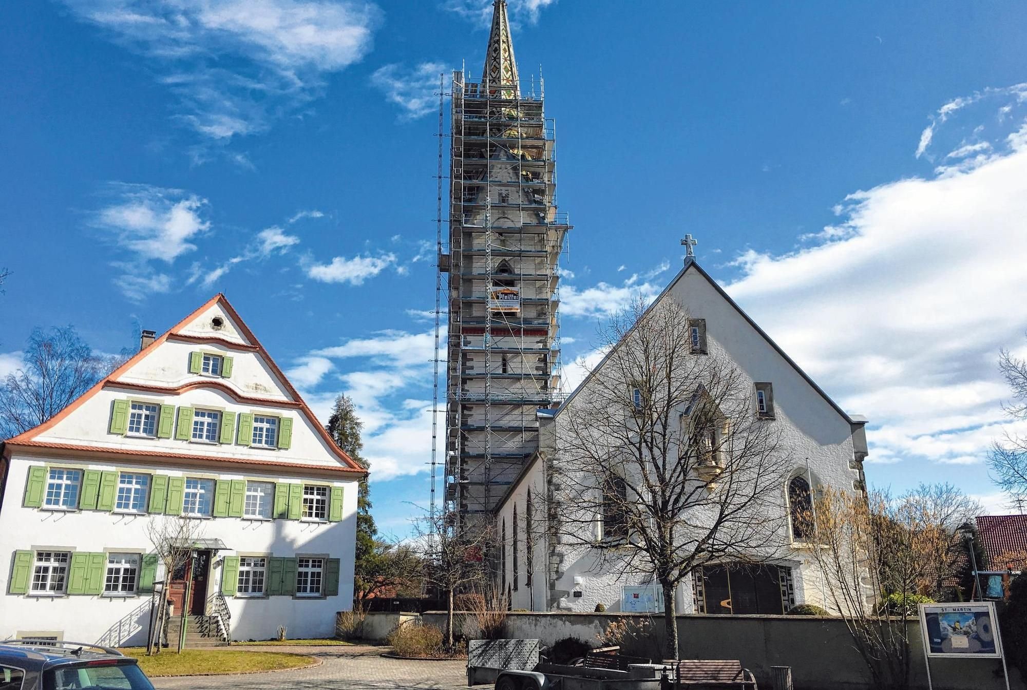 Kirche St. Martin erhält neuen Anstrich