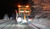 
Die Räum- und Streufahrzeuge sind bei Schneefall im Dauereinsatz.
