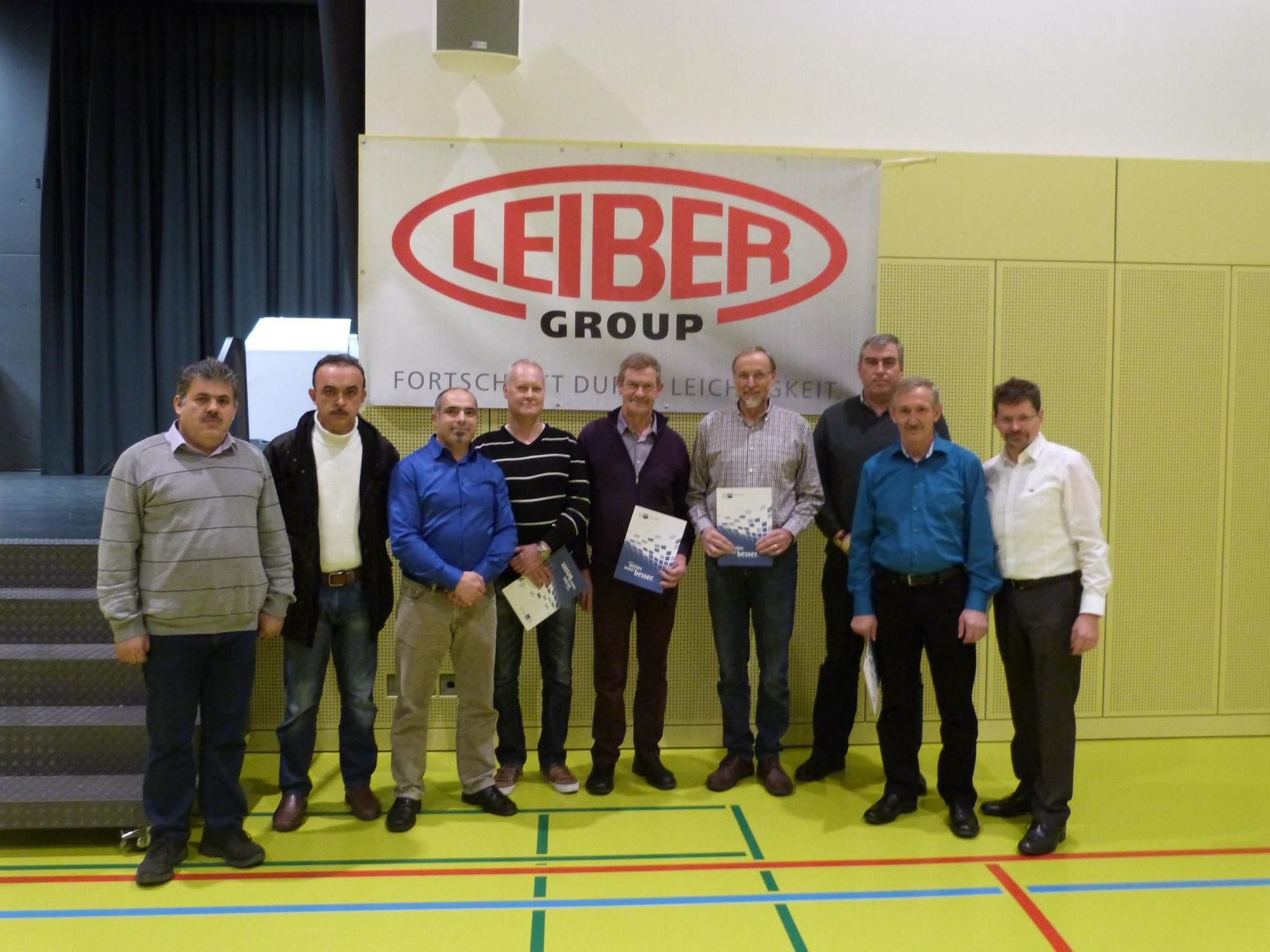 Die Leiber Group ehrt langjährige Mitglieder