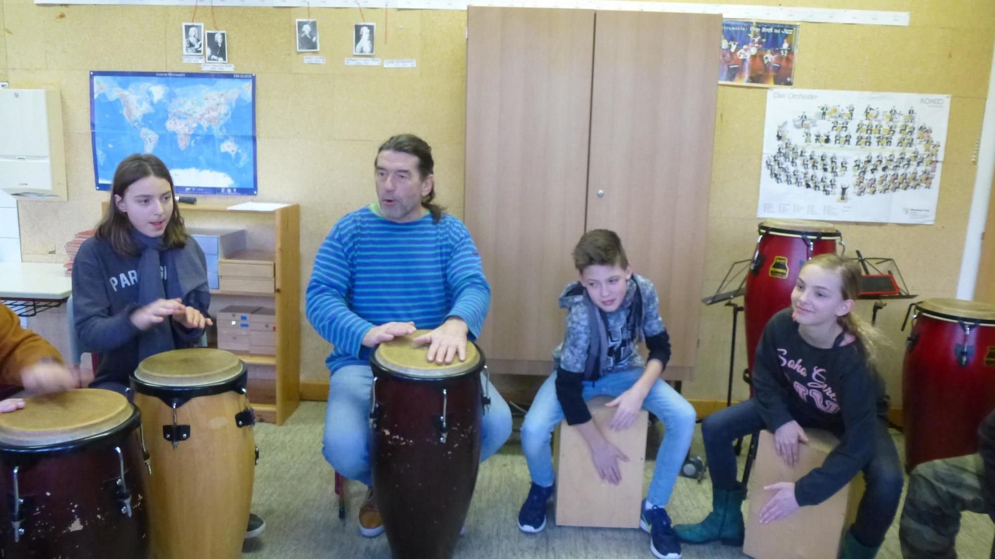 Trommeln mit Norbert Schubert