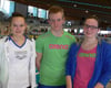 
Die erfolgreichen Aalener, die für den SV Gmünd starten (von links): Katharina Bopp, Julian und Carolin Morassi. Marvin Broer fehlt.
