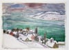 Eigentlich hat er sie gehasst, die Bodenseelandschaft – und doch hat sie Otto Dix immer wieder gemalt. So 1952 auf dem Aquarell „Winter am Bodensee“.