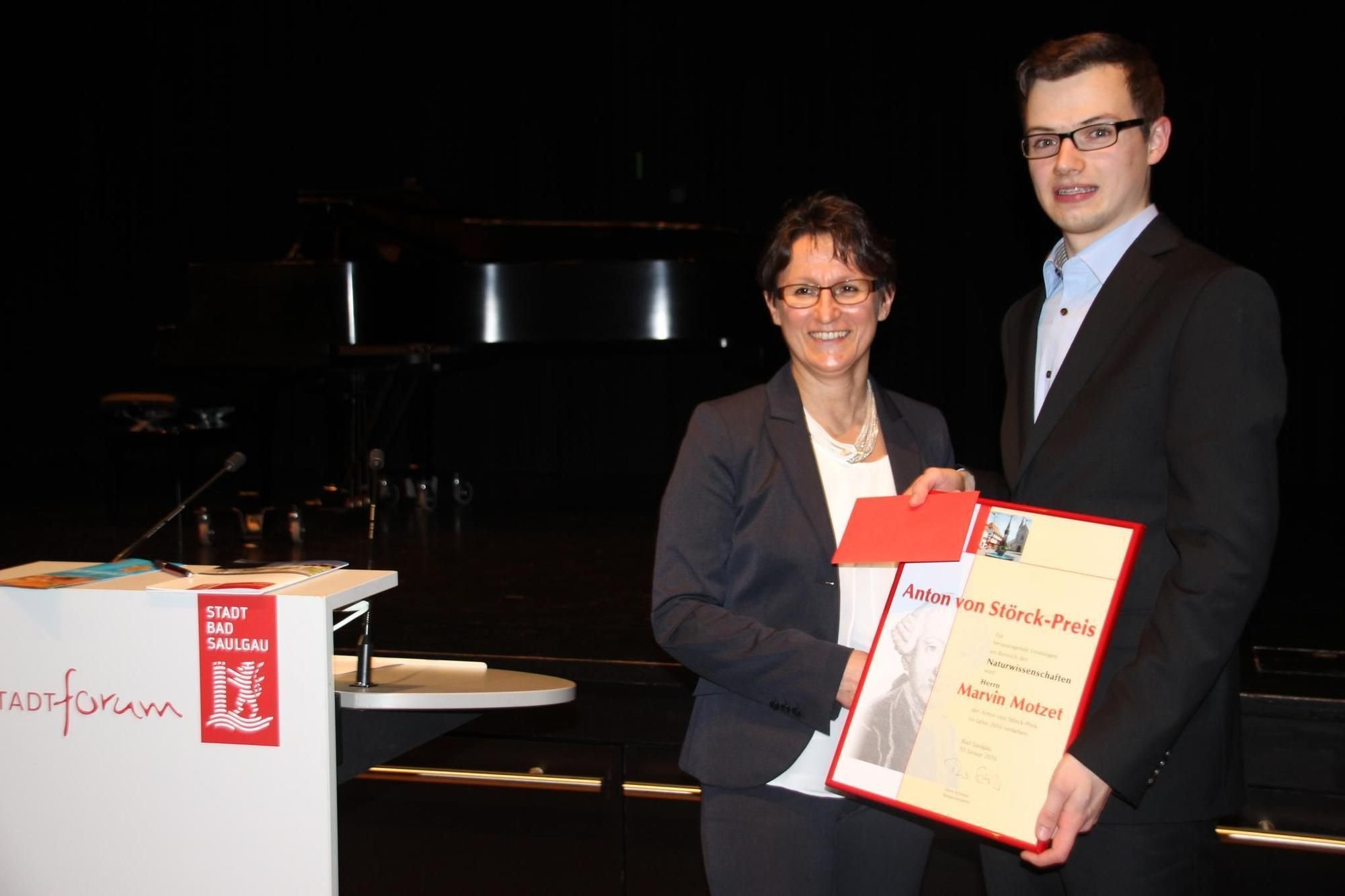 Marvin Motzet erhält den StörckPreis