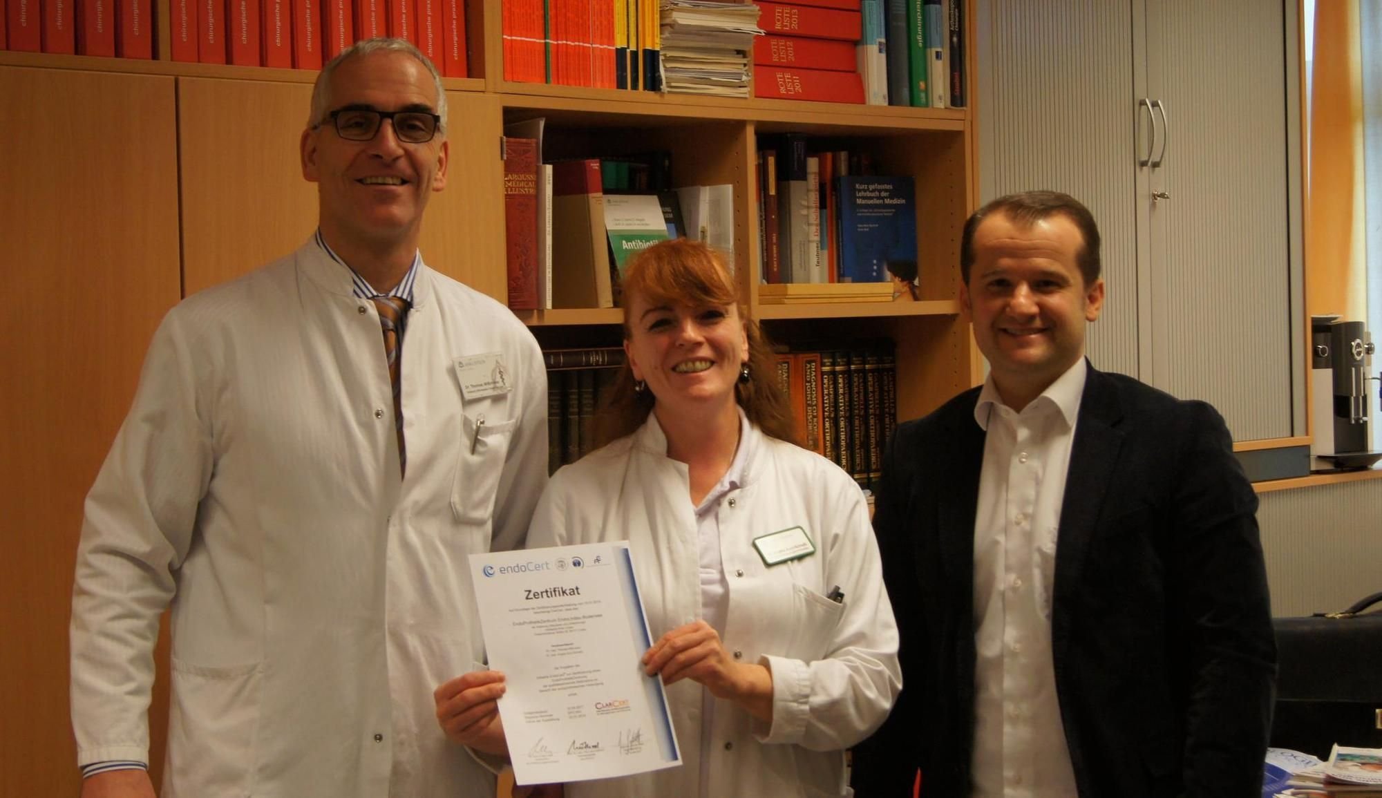 Endoprothetikzentrum erhält erneut Zertifikat