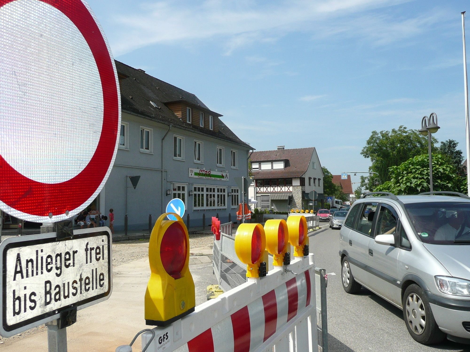 Ortsdurchfahrt Bergatreute Wegen Bauarbeiten Gesperrt