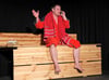 
Alles paletti? Matthias Schmid amüsiert in der Mühle Oberteuringen mit dem Monolog "Allein in der Sauna". Foto: 
Helmut Voith

