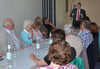 Vor rund 30 Zuhörern in Bronnen zog Bürgermeister Kai Feneberg eine positive Bilanz.
