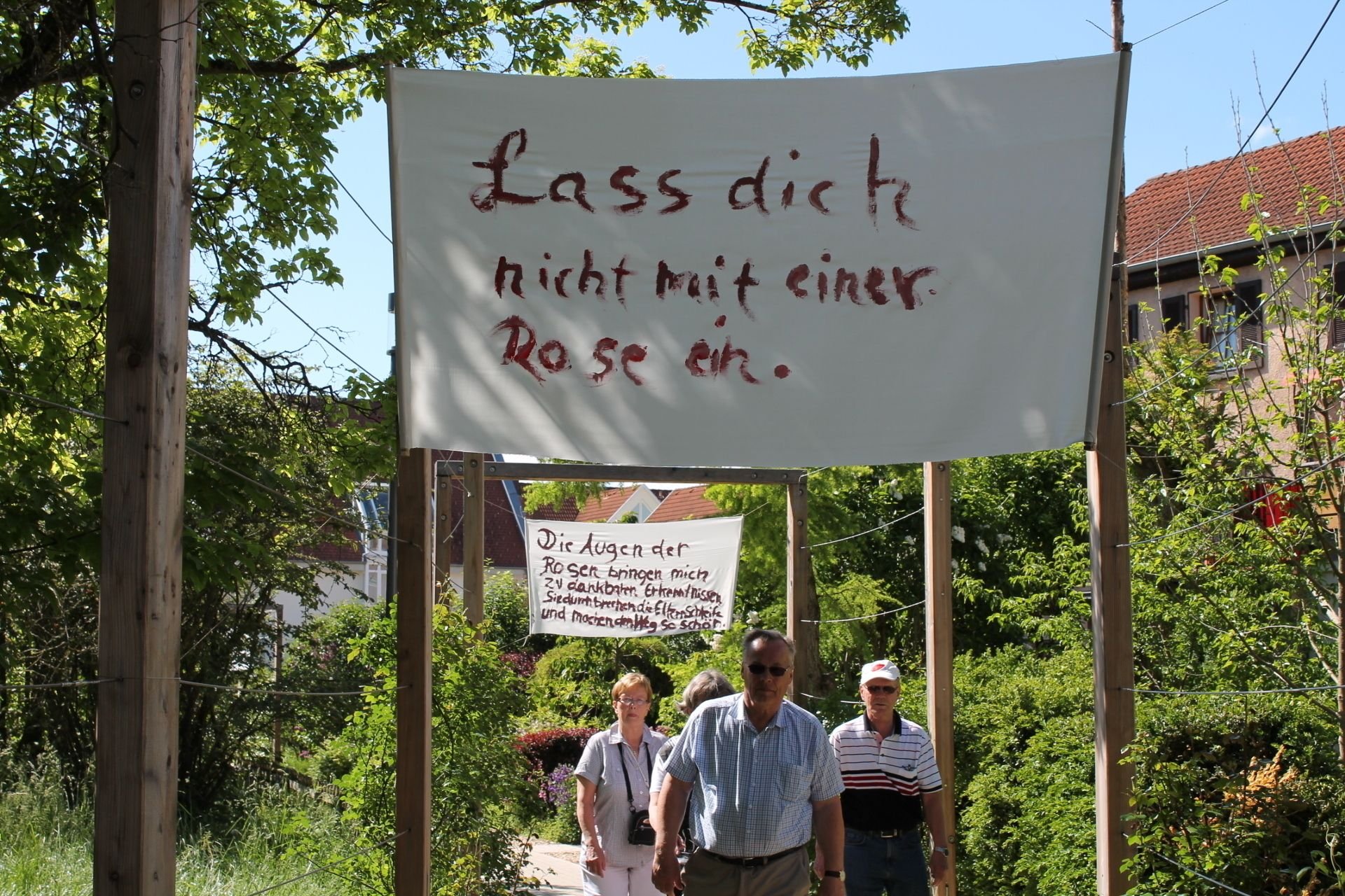 Poetische Installation am Rosenweg ist verschwunden
