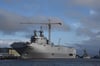 
Im Hafen: Frankreich will den für Russland gebauten Hubschrauberträger der Mistral-Klasse nun doch nicht ausliefern.
