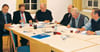 Harte Arbeit: Die sechs Herren der Steuerungsgruppe treffen sich im Laizer Rathaus zu 30 Sitzungen.