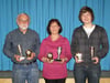 Die Sieger der Einzelwertung (von links): Martin Bernhard, Petra Vochezer und Christoph Boneberg.