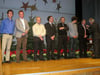 Von Walter Stegmaier (rechts) wurden unter anderem geehrt: Hubert Möhrle, Roland Langemann, Martin Mackert,, Erwin Möhrle, Volker Bühler, Raphael Fitz und Ulrich Dreher.