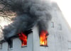 Rasch breiteten sich die Flammen in dem Wohnhaus in Dentingen aus.