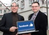 Baubürgermeister Christian Kuhlmann (l.) und OB Norbert Zeidler wünschen sich eine möglichst große Beteiligung der Jugendlichen bei Facebook, wenn es um das Planen des neuen Jugendhauses geht.